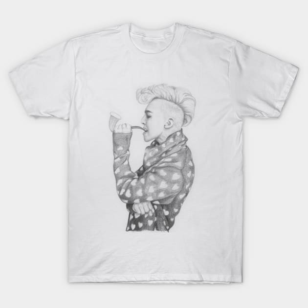 Sketchy Kwon Jiyong T-Shirt by TDD